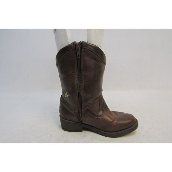 Disney Toy Story Woody Toddler Size 8 Brown Zip Cowboy Western Boots - Picture 4 of 11